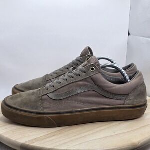 Men's size 11 - Vans Canvas Lace Up Shoes Beige w/Gum Bottom 751505